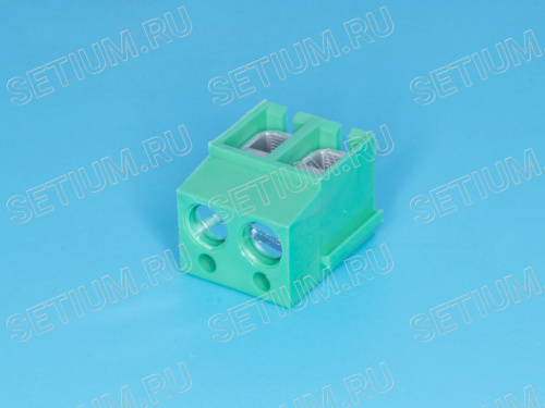 Клеммник с винтом 2 позиции, шаг 5,00мм фото 2 Клеммник с винтом 2 позиции, шаг 5,00мм фото 2