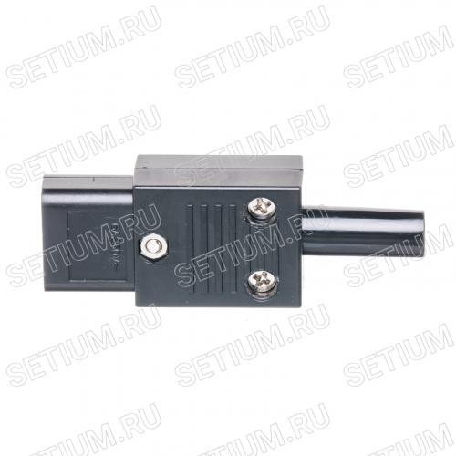 Разъем питания 220В C13, гнездо на кабель, 6А фото 4 Разъем питания 220В C13, гнездо на кабель, 6А AC-102 фото 4