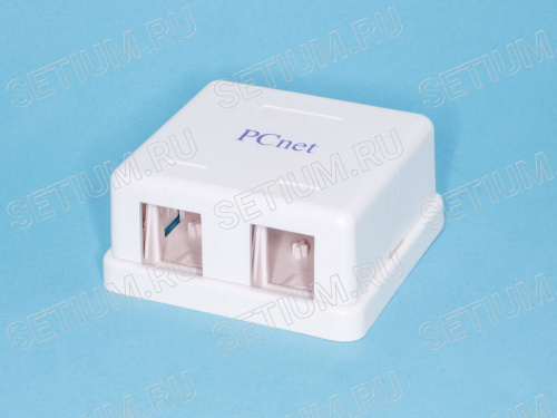 Коробка для внешней розетки под 2 Keystone, PCnet BK-24