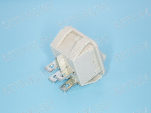 Выключатель 220В 4 контакта 30х30мм, серый, крепление защелка SWR-76 фото 5