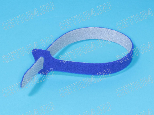 Стяжка 310х16 мм с липучкой, синяя, упак. 20 шт. фото 5 Стяжка 310х16 мм с липучкой, синяя, упак. 20 шт. MGT-310BE фото 5