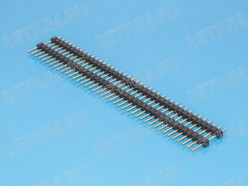 Штыревой соединитель 1х40 шаг 2,54мм, межплатный фото 4 Штыревой соединитель 1х40 шаг 2,54мм, межплатный PLH-40 фото 4