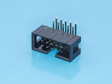 Разъем IDC 2х 5 вилка на плату, шаг 2.54мм, прямой угол BH-10R