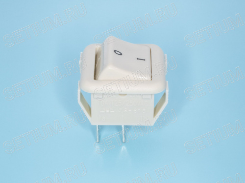 Выключатель 220В 4 контакта 30х30мм, серый, крепление защелка SWR-76 фото 3