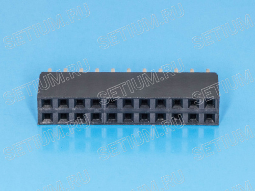 Разъем 2х11 гнездо на плату, шаг 2.54мм фото 4 Разъем 2х11 гнездо на плату, шаг 2.54мм PBD-22 фото 4