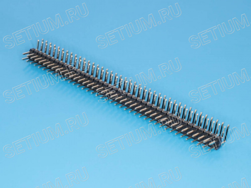 Штыревой соединитель 2х40 шаг 2мм, прямой угол PLD2-80R