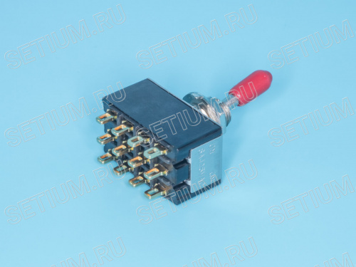 Тумблер 12 конт. 4PDT (on-on) (B068L) PST-94A фото 5