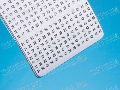 Маркер записная книжка цифры 1-45 WMB-3 фото 3