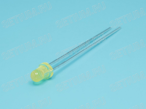 Светодиод d=3мм, желтый, 6,0mcd LY2040