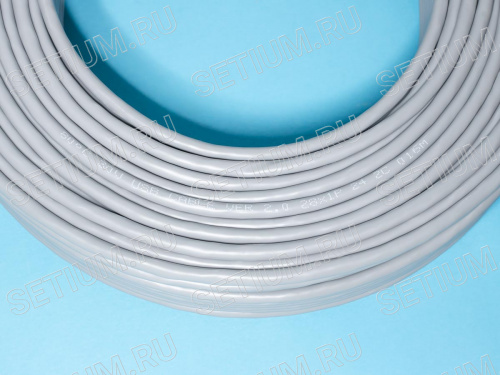 Кабель USB 4 провода, бухта 50 м, серый USB-4CG фото 4