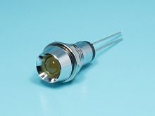 Светодиод в корпусе, желтый, гайка d=8мм, 12,0mcd LA07W/Y