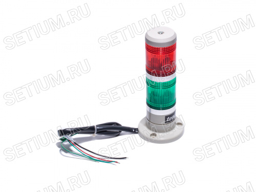 Маячок 2-х секционный, d 50 мм, красный, зеленый Маячок 2-х секционный, d 50 мм, красный, зеленый TPWL5-22R/G