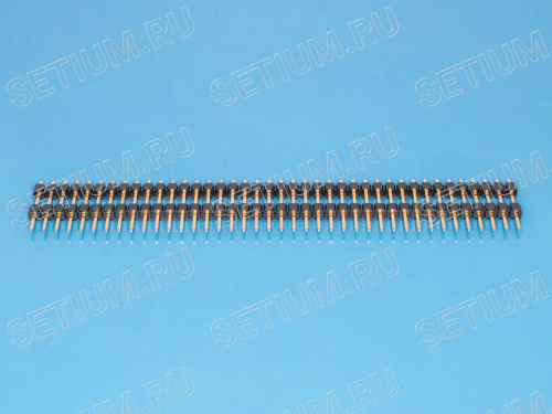 Штыревой соединитель 1х40 шаг 2,54мм, межплатный Штыревой соединитель 1х40 шаг 2,54мм, межплатный PLH-40