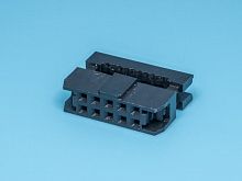 Разъем IDC 2х5 гнездо на плоский кабель, шаг 2мм IDC2-10