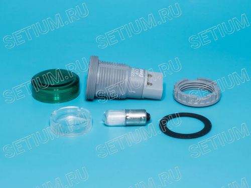 Сигнальная лампа d 30 мм, зеленая TN2L2GN фото 3