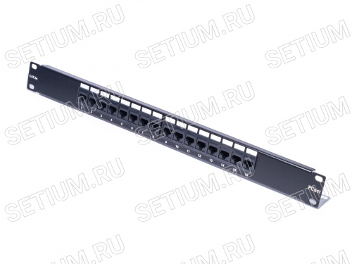 Патч-панель 16 портов, кат.5е, универсальная, PCnet E-PLU-16D-OO