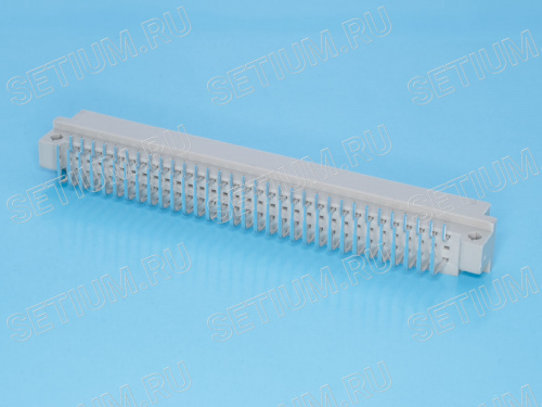 Разъем DIN 41612 64 контакта, вилка, прямой угол, 3ряда 612C-64M-E фото 3