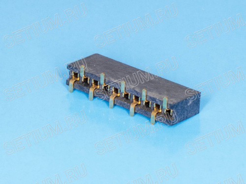Разъем 1х10 гнездо, поверхностный монтаж, шаг 1,27мм PBS1.27-10A/BS фото 4