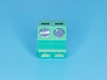 Клеммник с винтом 2 позиции, шаг 5,00мм, угловой, 60 градусов