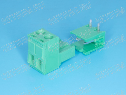 Клеммник угловой 2 позиции, провод-плата фото 2