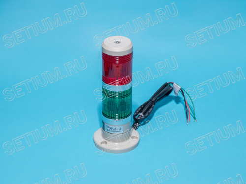 Маячок 2-х секционный, d 50 мм, красный, зеленый фото 5 Маячок 2-х секционный, d 50 мм, красный, зеленый TPWL5-22R/G фото 5