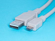 Кабель USB, тип А - micro USB, вилка-вилка, с ферритовым кольцом, 1.8 метра 9483m-1,8M