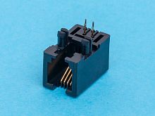Разъем RJ-10 на плату, 4P4C, тип 4/1 TJ4-4P4C