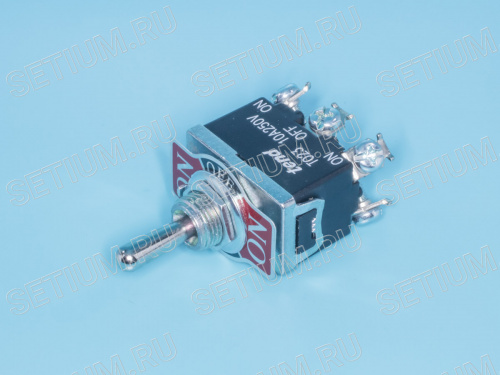 Тумблер 6 контактов, DPDP, вкл-выкл-вкл T023B