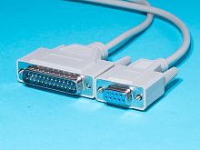 Кабель (шнур) RS-232 D-SUB 9  гнездо - D-SUB 25  вилка 8 пров. 1,8м SCB-126