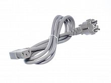 Кабель (шнур) питания 220В CEE7/7 - C13, угловой, серый, 10А, 1,8м SCZ-1RG