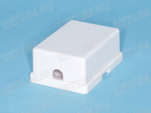 Розетка телефонная, 2 порта RJ-11, мини, белая TJCM2 6P4C-W фото 3