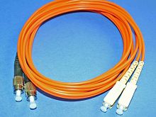 FC-SC патч-корд многомодовый 50/125 3м (Duplex) FPK-FC-SC-mm-dp-3