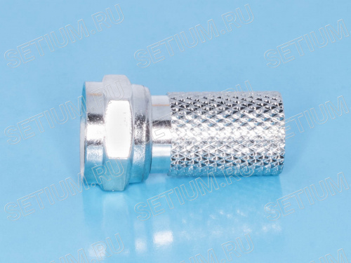 Разъем F вилка на кабель RG-6, накручивающийся F-U6P фото 3