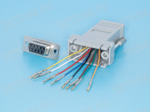 Переходник D-SUB 9 гнездо - RJ45 гнездо фото 5 Переходник D-SUB 9 гнездо - RJ45 гнездо GC-9FT8 фото 5