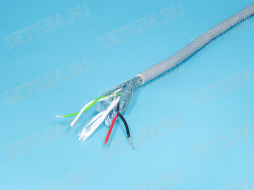 Кабель USB 4 провода, бухта 50 м, серый USB-4CG фото 2