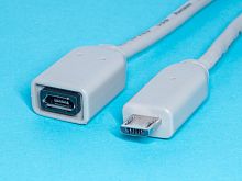 Кабель MicroUSB, вилка-гнездо, 1,8 метра SCUuBM-uBF-1.8
