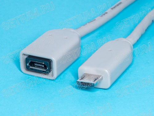 Кабель MicroUSB, вилка-гнездо, 1,8 метра SCUuBM-uBF-1.8