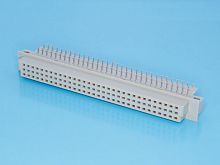 Разъем DIN 41612 64 контакта, гнездо, прямой угол, 3ряда 612R-64F-E