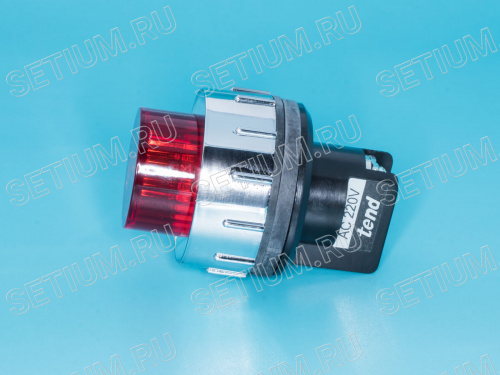 Лампа неоновая 220 В, d 25 мм, красная TPNFR-302R фото 4