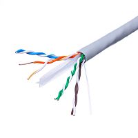Кабель Витая пара 8 проводов, кат. 6, (PCnet),  бухта 305м, серый UTP4-23R6