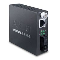 Управляемый медиаконвертер Planet  1 порт RJ-45 1Гб/с,  SC 1Гб/с, SM, WDM, Tx1310/Rx:1550, 20км,  Smart GST-806A15