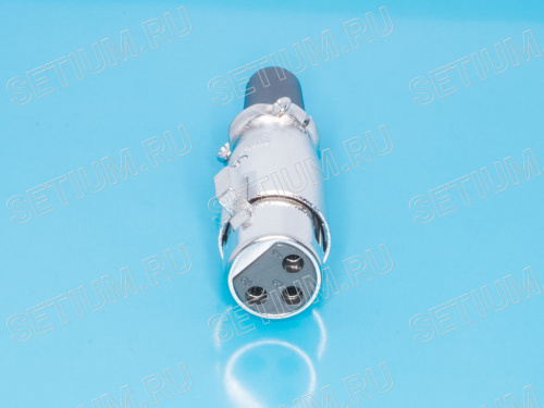 Разъем микрофонный XLR, гнездо на кабель, 3 контакта AUB-71 фото 3