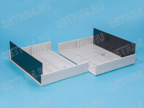 Корпус пластмассовый 250х190х79мм, серый BOX-22 фото 5