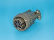 Разъём Amphenol серии MS  6 контактов, гнездо на кабель MS3106E-14S-6S