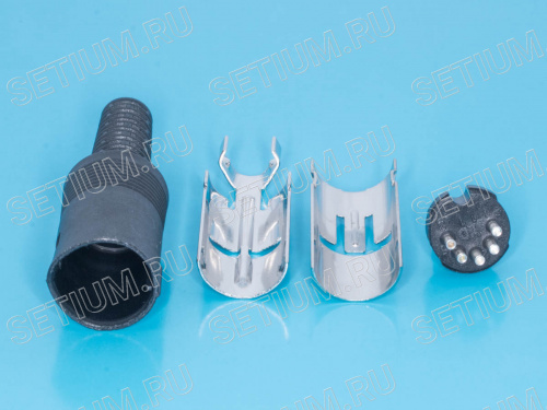 Вилка DIN 5 контактов  на кабель, 45 градусов DN-5M1 фото 3