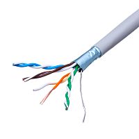 Кабель Витая пара 8 проводов, кат. 5, многожильный, (PCnet), бухта 305м, экранированный, серый FTP4-26SR5