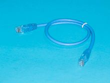 Патч-корд (шнур) RJ-45 - RJ-45 кат.5е, 0,5м, синий SC03-8P8C0.5-B