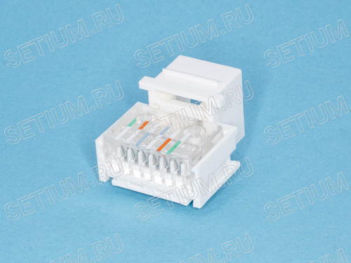 Модуль RJ-12  6P6C, Keystone, белый KES-TV-W фото 3