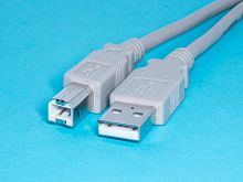 Кабель USB, тип А-В, вилка-вилка, 5 метров SCUAB-5