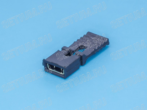 Джампер 14мм, шаг 2,54мм, открытый, 2 контакта MJ-H/2 фото 3